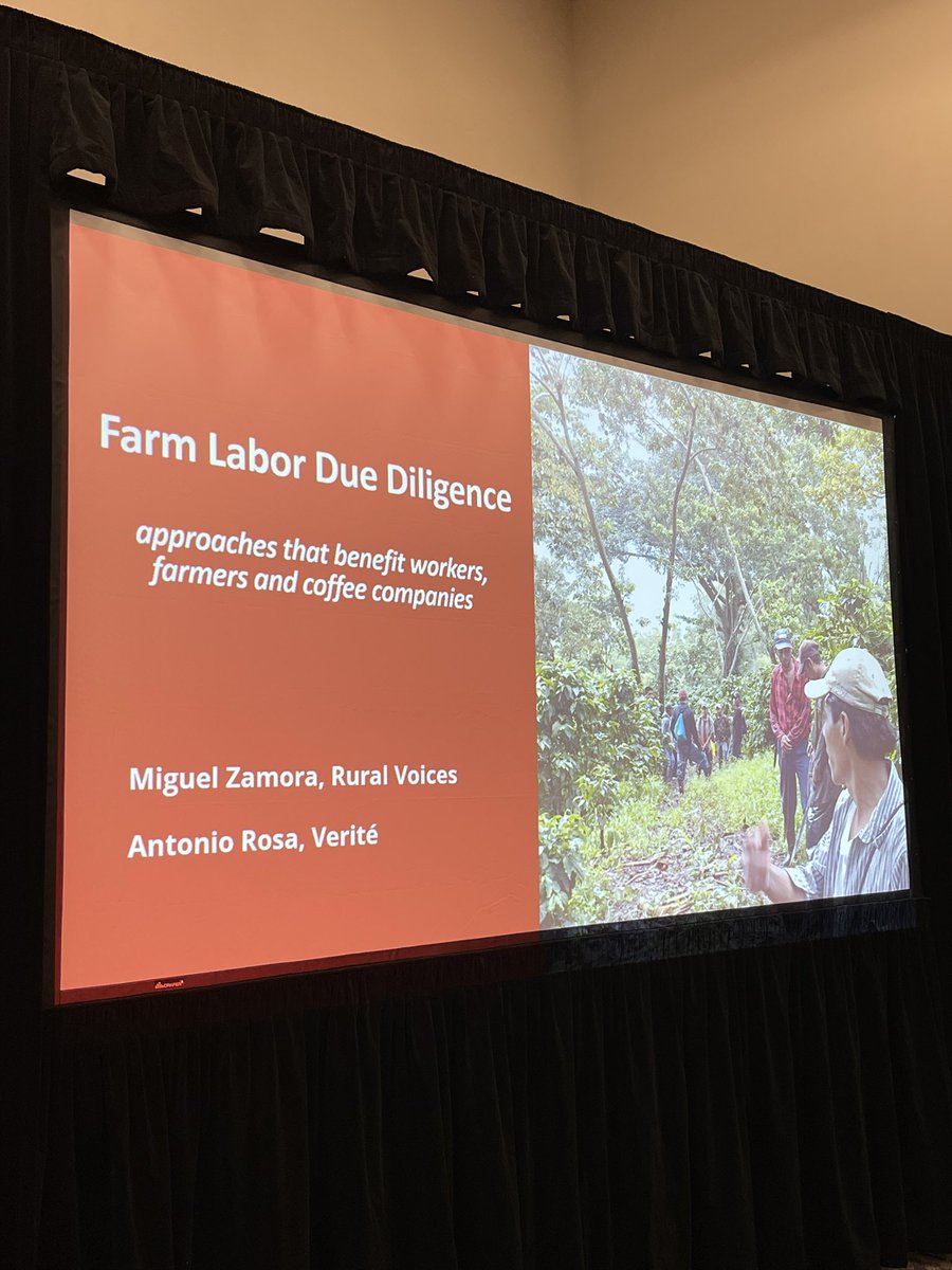 Hey #CoffeeExpo2023  Join us in room A106 to talk about farmworkers, labor and HRDD at 9am. Vente! @SpecialtyCoffee @VeriteNews #MakeCoffeeBetter