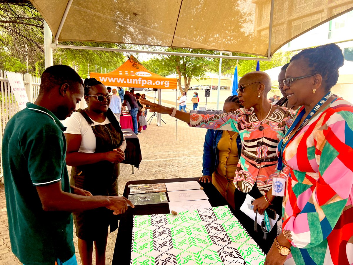 UNFPA_Namibia's tweet photo. Happening now📍@UNNamibia Career Fair for #YouthWithDisability.

#DisabilityInclusionMatters
#SDG10 #ReducedInequalities
#youthempowerment https://t.co/qx4343Mqni
