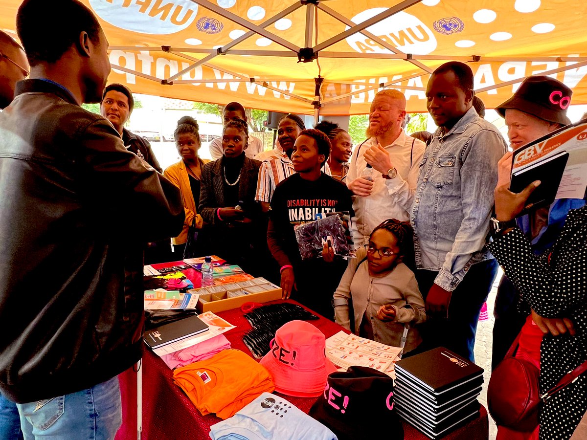 UNFPA_Namibia's tweet photo. Happening now📍@UNNamibia Career Fair for #YouthWithDisability.

#DisabilityInclusionMatters
#SDG10 #ReducedInequalities
#youthempowerment https://t.co/qx4343Mqni