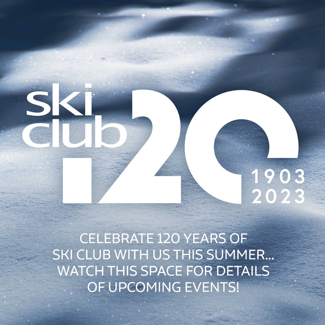 Celebrate our 120th birthday with us!!! 

Our first 120 events are a Members Party at The White Haus and an Anniversary Gala Evening at the Hotel Cafe Royal! 

Stay tuned for more updates! 

#SCGB #Skiing #Snowsports #SCGBMembers #SCGBEvents #Anniversary #120Anniversary