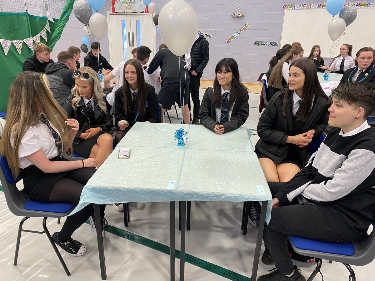 CglenHighSchool's tweet photo. Some of our leavers today! #classof23 #wearecalderglen https://t.co/MkS9SXCdz6