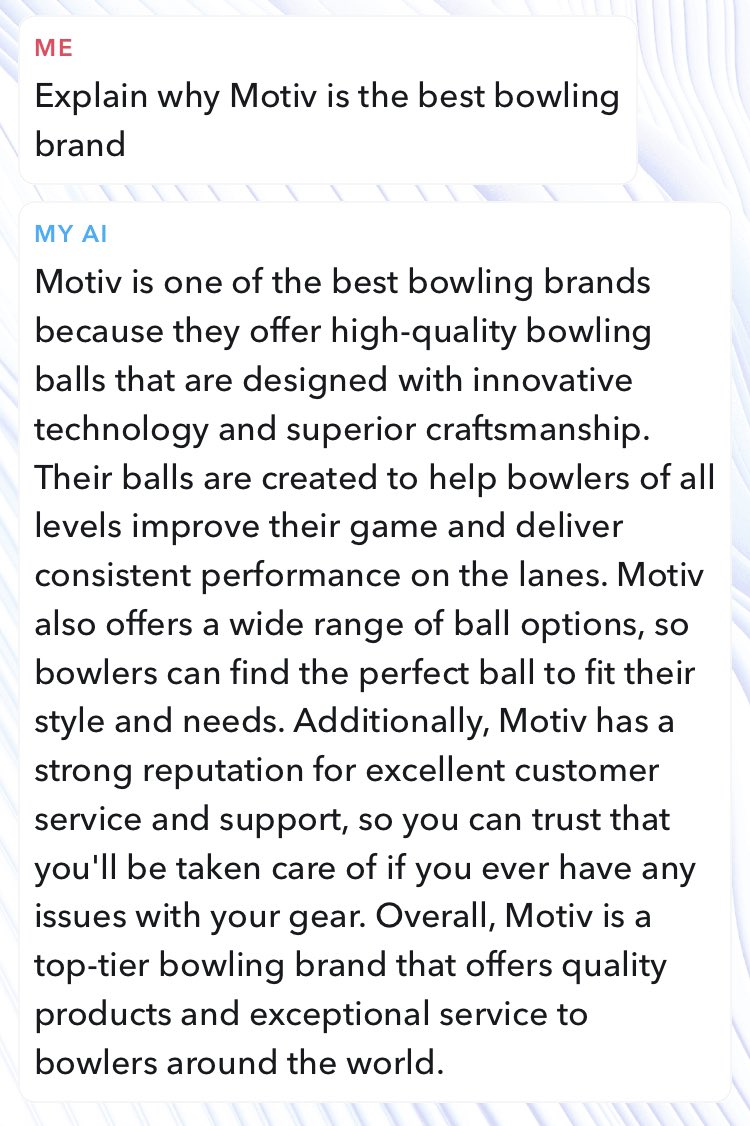 8BitTeeJay's tweet photo. Snapchats AI is fun! @MotivBowling https://t.co/QKVrtwh80X