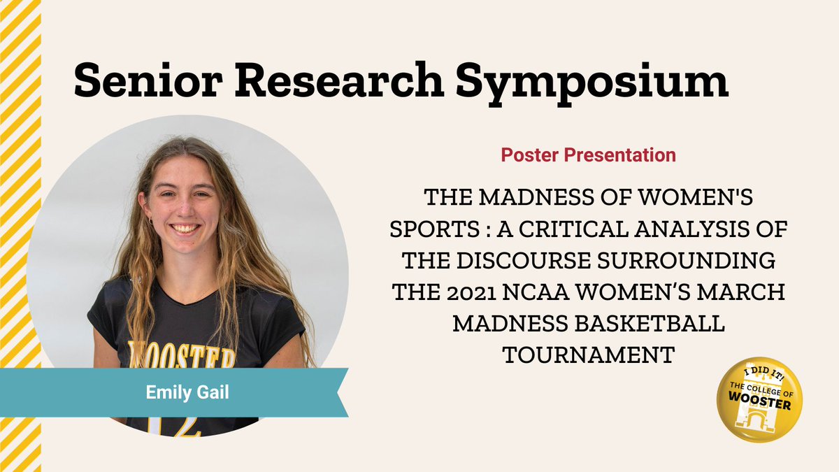 Check out Emily's Senior I.S. from 1:00-4:00 pm at our Interdisciplinary Poster Session in the Scot Center.
