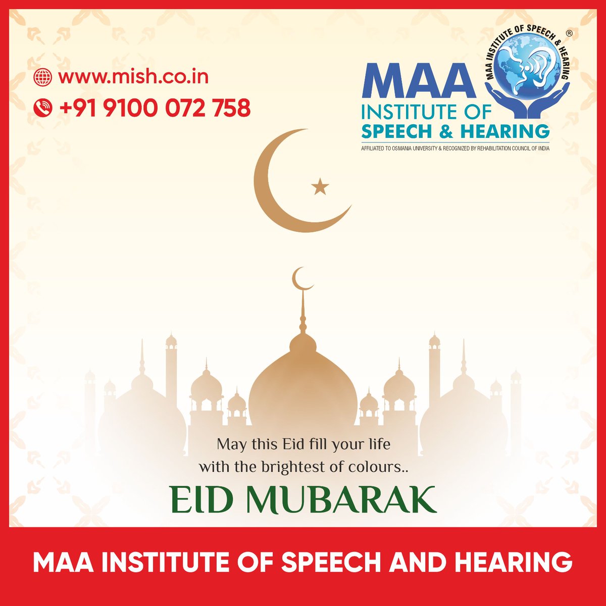 maa_hearing's tweet photo. May this Eid fill your life with the brightest of colours.

#maainstituteofspeechandhearing #maainstitute #institute #muslim #islam #india #speechandhearing #audiologycourse #speechcourse #baslp #mish #Hyderabad #ramadan #ramadankareem #ramadan2020 #ramadanmubarak #telangana https://t.co/9bayZGIuP1