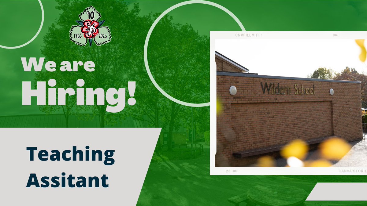 If you are a graduate considering a career in teaching this is an ideal opportunity to gain valuable experience.

We are looking for people who are enthusiastic, calm, and have a genuine interest in working with students.

wildern.org/joining-us/sv/…

#TeachingAssistant #TeachingJobs