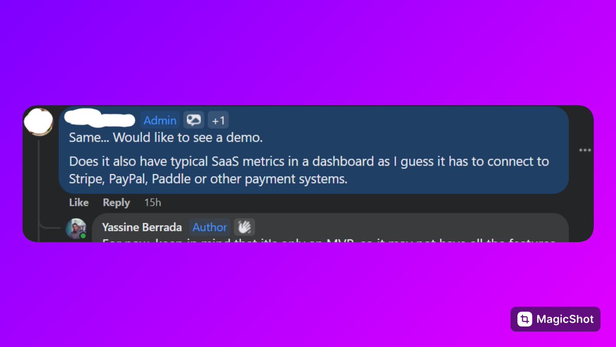 The best part about #buildinpublic ?  

You can receive feedbacks even before people have acces to the beta !

(ok i'm working on a video demo now)
