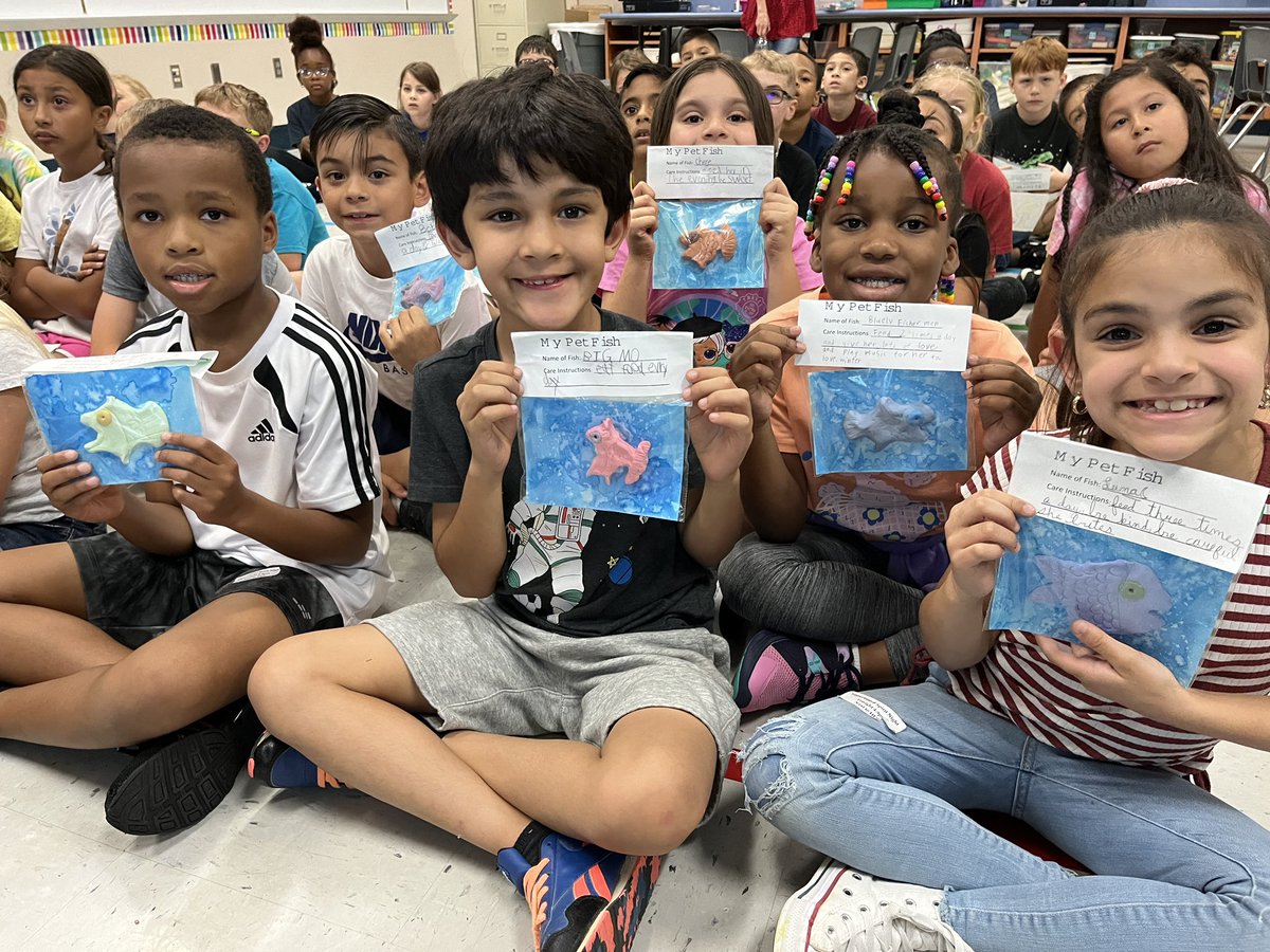 KeithArtRoom's tweet photo. 2nd graders got to take home their pet fish this week!
@CFISDKeith @CFISD_FineArts @CFISDArt @SchoolArts @TxArtEd #ThisIsKeith #CFISDcreates #cfisdspirit #mustmakemon #k12artchat https://t.co/5cw9zQD4zB