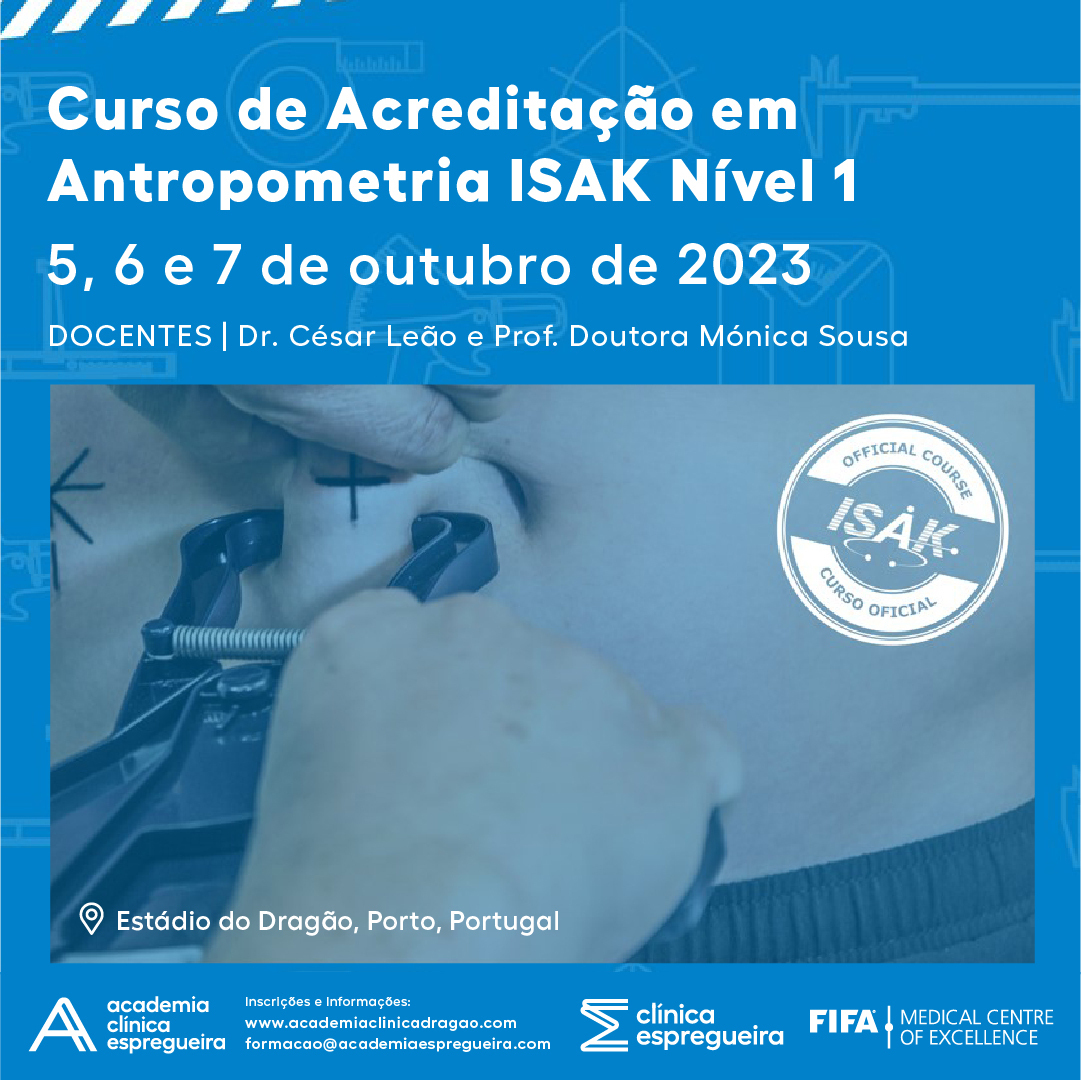 ac_espregueira's tweet photo. ⚠ 𝐍𝐎𝐕𝐎 𝐂𝐔𝐑𝐒𝐎 ⚠

CURSO DE ACREDITAÇÃO EM ANTROPOMETRIA ISAK – NÍVEL 1

🌟 DIAS 5, 6 E 7 DE OUTUBRO 🌟

Venha aprender com a Academia Clínica Espregueira! 😊

Saiba mais em 👇
https://t.co/By02q3yxU8

#antropometria #pregas #nutrição #desporto #medição https://t.co/UkTzXFelxa