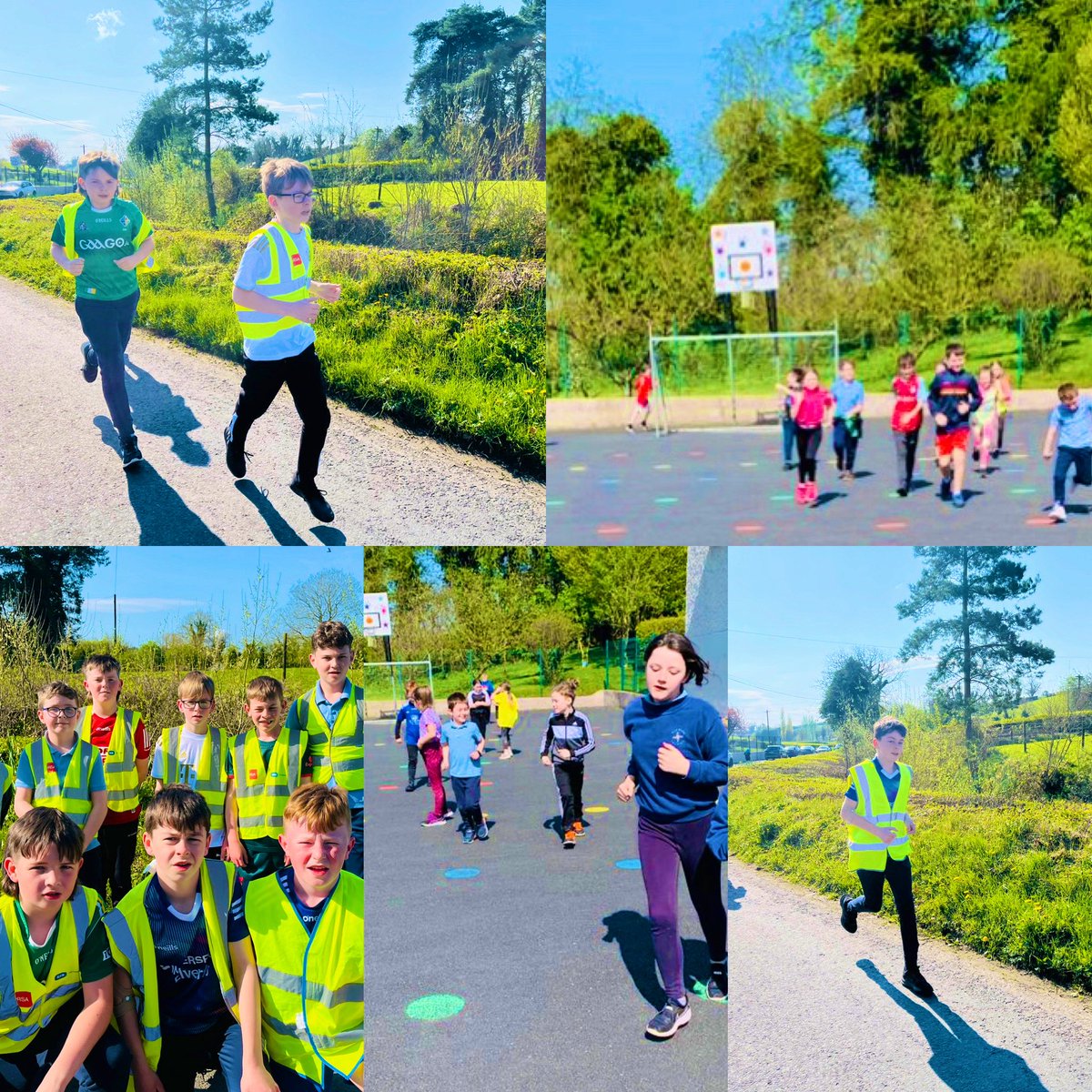 scoilbhrideNS's tweet photo. Club reathaíochta go luath ar maidin...faoi sholas na gréine! Maith sibh a pháistí! 👏🌈 @ActiveFlag @irishathletics @HSEschoolsteam @niallmoyna #helpingourmindstosmile https://t.co/O3tfihg62q