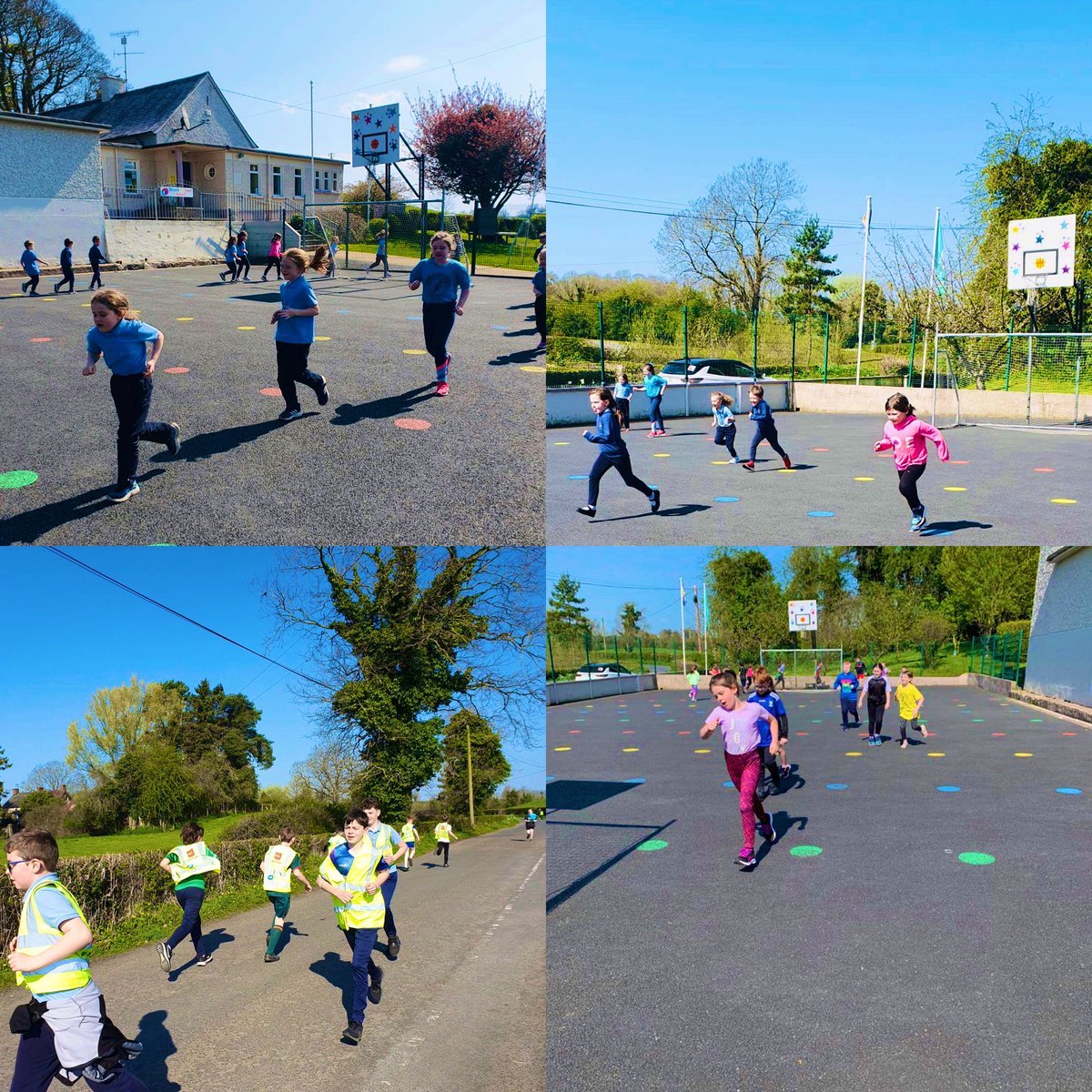scoilbhrideNS's tweet photo. Club reathaíochta go luath ar maidin...faoi sholas na gréine! Maith sibh a pháistí! 👏🌈 @ActiveFlag @irishathletics @HSEschoolsteam @niallmoyna #helpingourmindstosmile https://t.co/O3tfihg62q