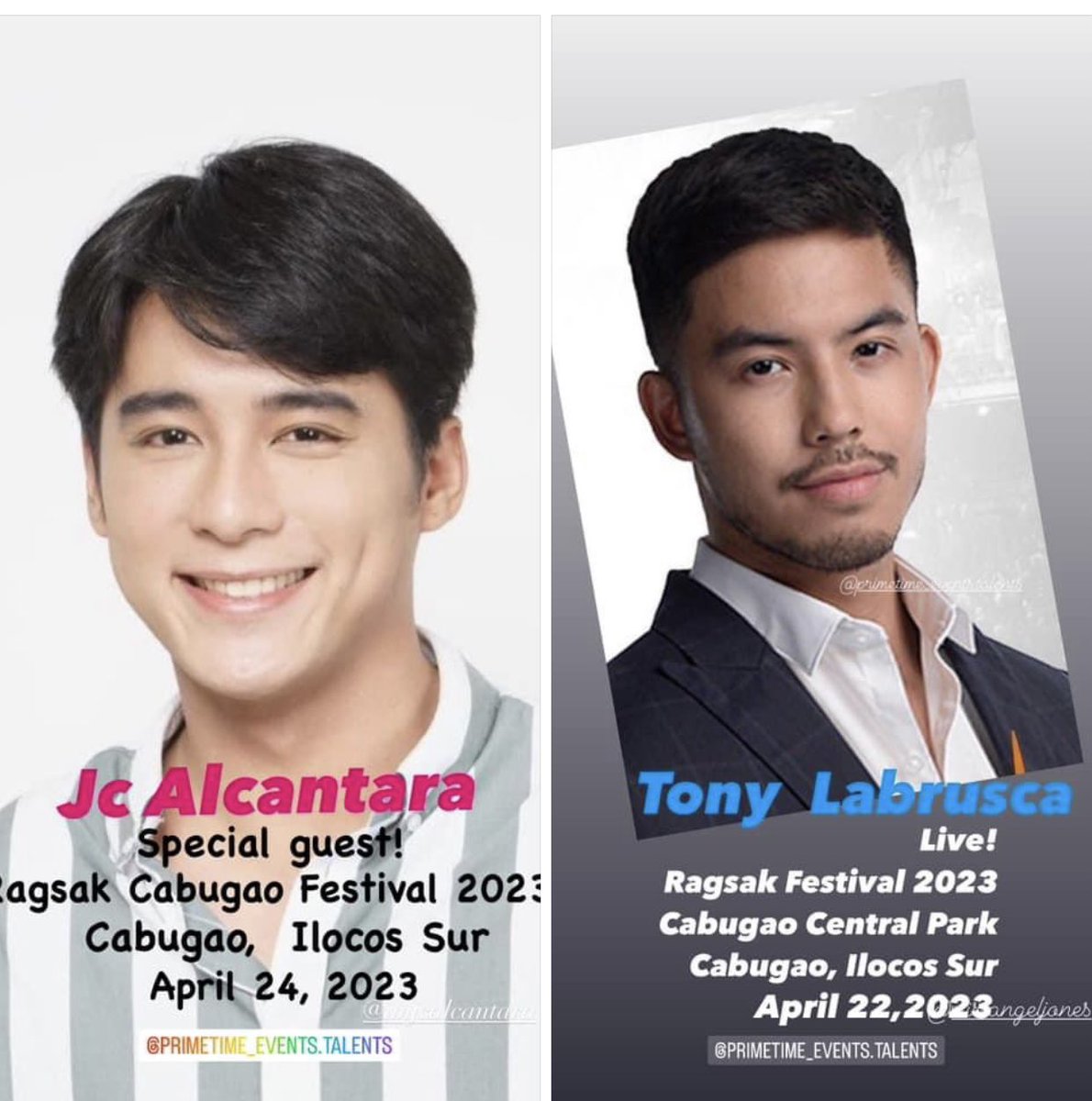 petmcl's tweet image. Catch JC Alcantara on April 24 &amp;amp; Tony Labrusca on April 22 as special guests for Ragsak Cabugao Festival 2023, Ilocos Sur!