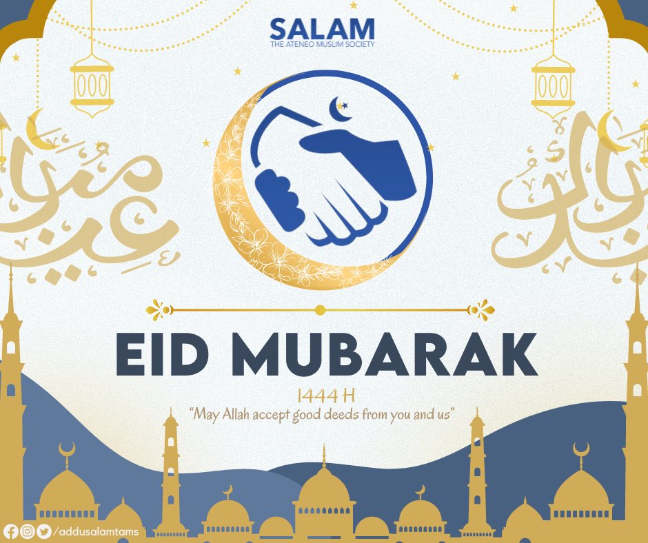 addusalamtams's tweet photo. Assalāmu 'alaykum 🌙🕌

Eid Mubarak to all our brothers and sisters. May Allah accept all our ibadah during the blessed month of Ramadan. May this Eid bring peace, prosperity, and happiness to your homes and communities.

Taqabbal Allahu minna wa minkum. https://t.co/4K3mMyFTXj