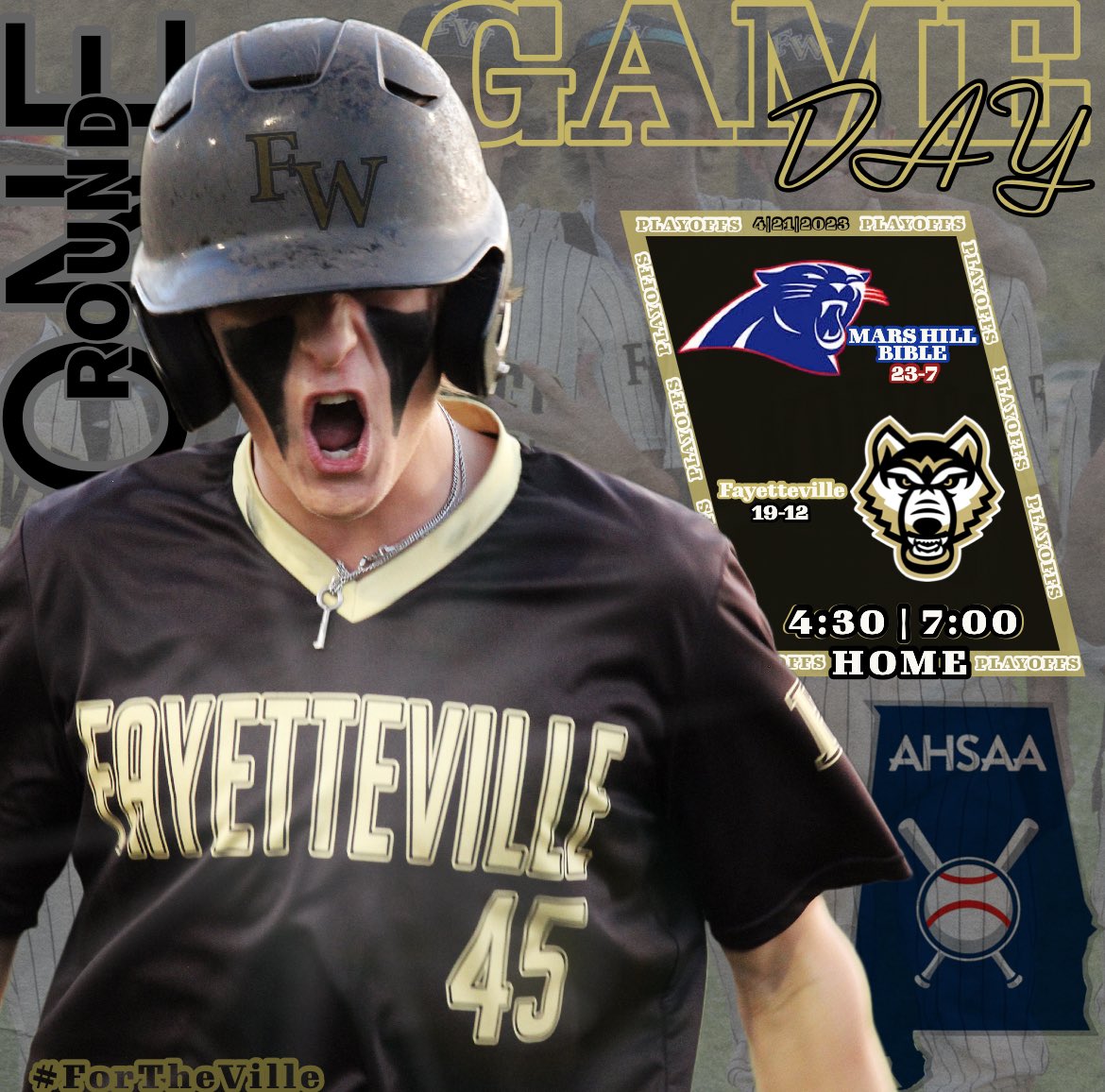 ⚾ GAMEDAY ⚾

🆚 | Mars Hill Bible 
📍 | Home 
🕚 | 4:30 | 7:00
🎟️ | GoFan 

#GoWolves