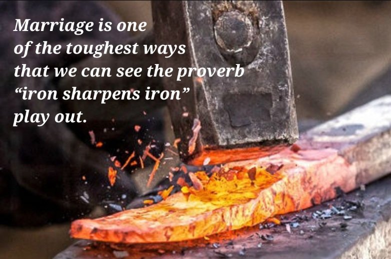 Neita's tweet photo. As iron sharpens iron, so one person sharpens another.  Proverbs 27:17 https://t.co/l53JzpI48A