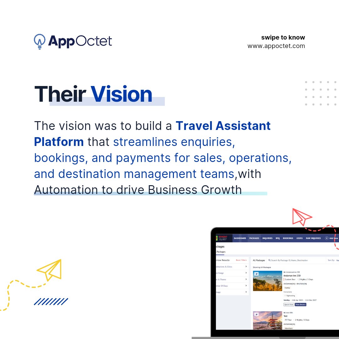 appoctet's tweet photo. Check out our recent work ☝️

How we helped Kesari - Overcome 100s of operational challenges through a centralised system 

How we brought our client's vision into reality 💻😀

#appoctet #technology #webapp #ai #ml #uiux #qa #solution #product   #clientsatisfaction #proud https://t.co/GHGWjMPQan