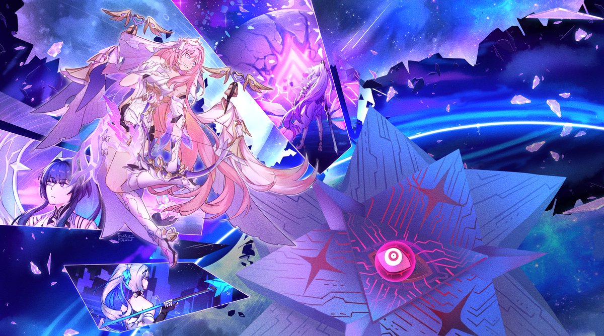 "To the thirteen Flamechasers, Elysian Realm wraps up"🌸

Fanart of <a href="/HonkaiImpact3rd/">Honkai Impact 3rd</a>! Ellie is such an amazing character I love her omg😤

#HonkaiImpact3rd #崩坏3 #Elysia #kiana #illustration #fanart