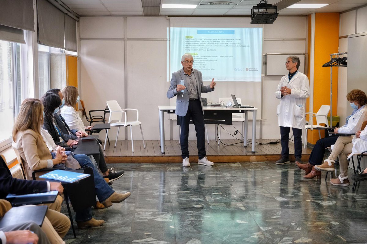 salutcat's tweet photo. @manelbalcells @apicsmetronord El projecte PRECIOSA-II està en fase de treball de camp. L’objectiu per a l'any 2023 és activar la participació d’entre 300 i 400 dones majors de 75 anys que durant 12 sessions faran exercicis físics adaptats i guiats per una fisioterapeuta. https://t.co/zIacbEKWVO