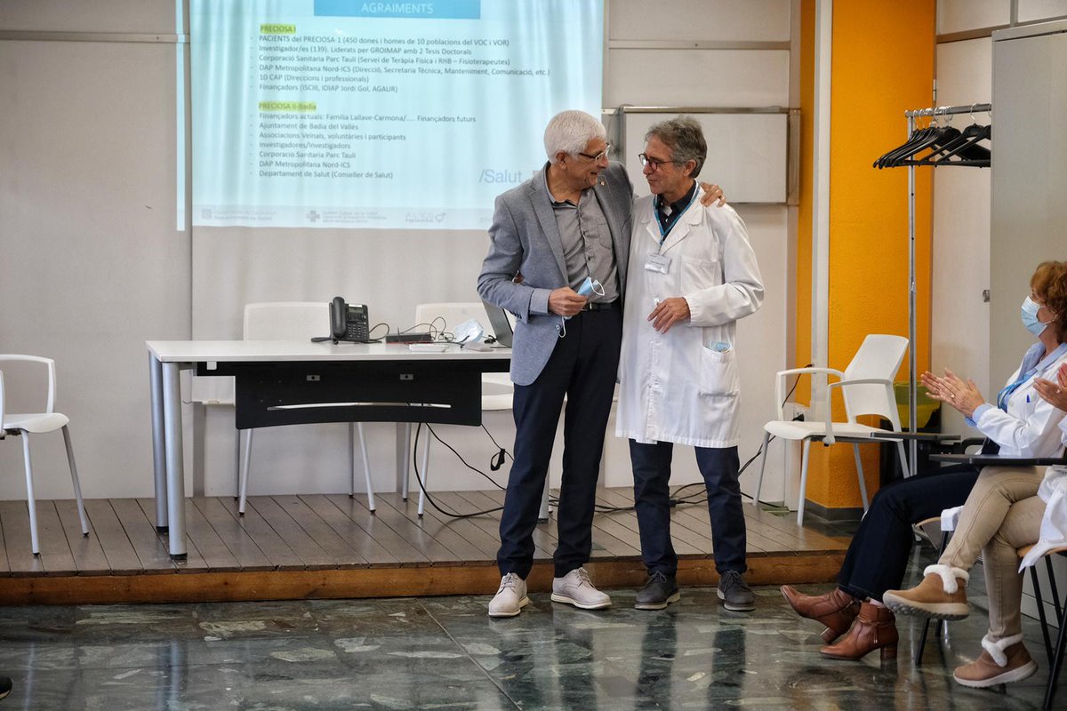 salutcat's tweet photo. @manelbalcells @apicsmetronord El projecte PRECIOSA-II està en fase de treball de camp. L’objectiu per a l'any 2023 és activar la participació d’entre 300 i 400 dones majors de 75 anys que durant 12 sessions faran exercicis físics adaptats i guiats per una fisioterapeuta. https://t.co/zIacbEKWVO