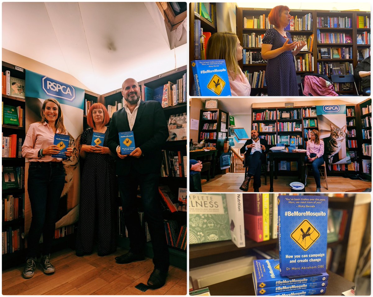 Huge thanks everyone who came to my talk on campaigning & creating change last night. Also, special thanks @CathyHayward7 for making it all happen & Jo from @RSPCABrighton for highlighting current rescue crisis. To order your signed copy contact @KemptownBkshop! #BeMoreMosquito