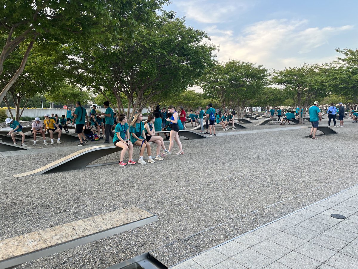 L_Washington12's tweet photo. The Pentagon Memorial #smsdc23 #sascompass #smslearn https://t.co/YqY6Q3jSHU