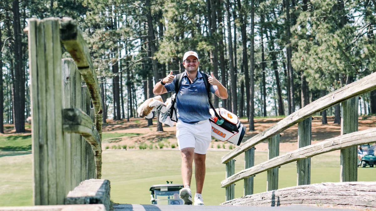 ClemsonMGolf's tweet photo. We are off and running!

Live Scoring: https://t.co/AZ56JSNZ56 https://t.co/EIYE28RjJr