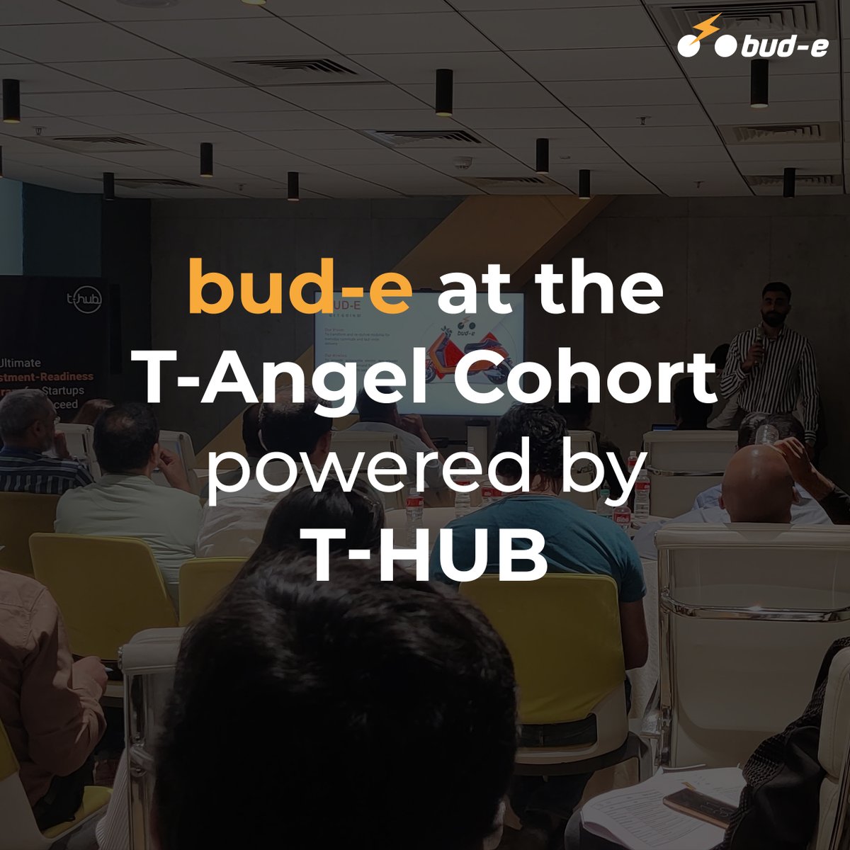 BudeMobility's tweet photo. We're thrilled &amp; honored to be a part of the T Angel Cohort powered by T-Hub. We're thankful for the support&amp;collaboration between T-Hub &amp; us, which exemplifies how cooperative efforts between startups &amp; accelerators can spur innovation &amp; contribute to a greener &amp; brighter future https://t.co/fpjwYsdEPW