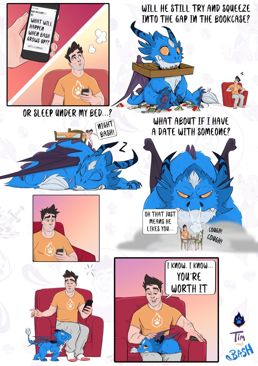 The future is big and scary...but today is small and cute 😁

Tim and Bash 🔥 Comic Issue #022

Support us on Patreon🥰
patreon.com/timandbash

More comics and merch!  👇
timandbash.com

#dragon #comic #furry #art #animation #2danimation #timandbash #funny #pet #drawing