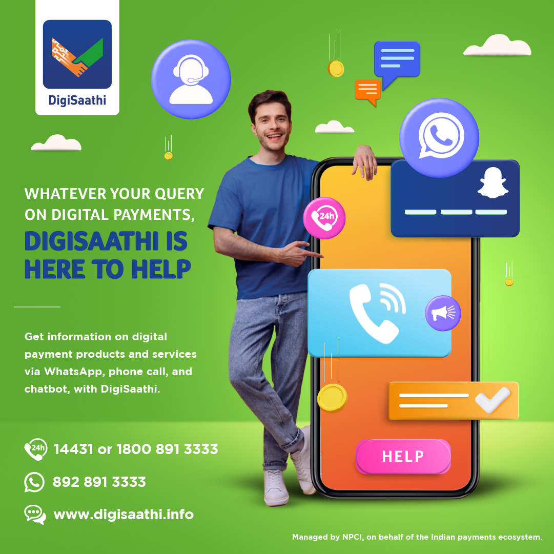 NPCI_NPCI's tweet photo. Discover everything you need to know about digital payments in the language of your choice! Whether you have questions about digital payment products or services, our toll-free numbers 14431 or 18008913333, & website https://t.co/FG2BdRi4Fr have got you covered.
#NPCI #DigiSaathi https://t.co/BEEW9Ls2EU