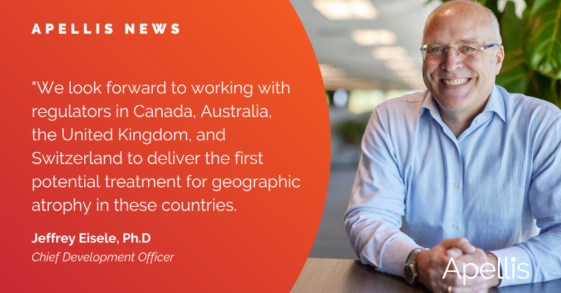 ApellisPharma's tweet photo. #RegulatoryUpdate: We’re happy to share the validation of four marketing applications for our #GeographicAtrophy (GA) treatment outside the U.S. 🌎

Approval decisions are expected in the first half of 2024.