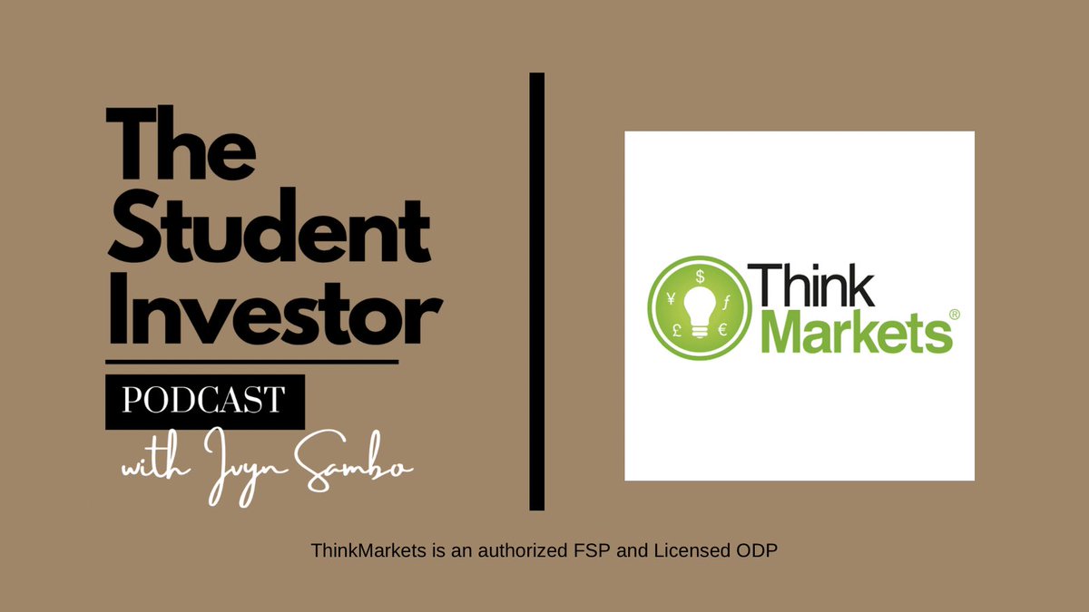 IvynSambo's tweet photo. Ladies and Gentlemen, I am proud to announce that @thinkmarketsza is now the official trade sponsor of The Student Investor Podcast with Ivyn Sambo🥹💯 https://t.co/sKMCqf0nAM