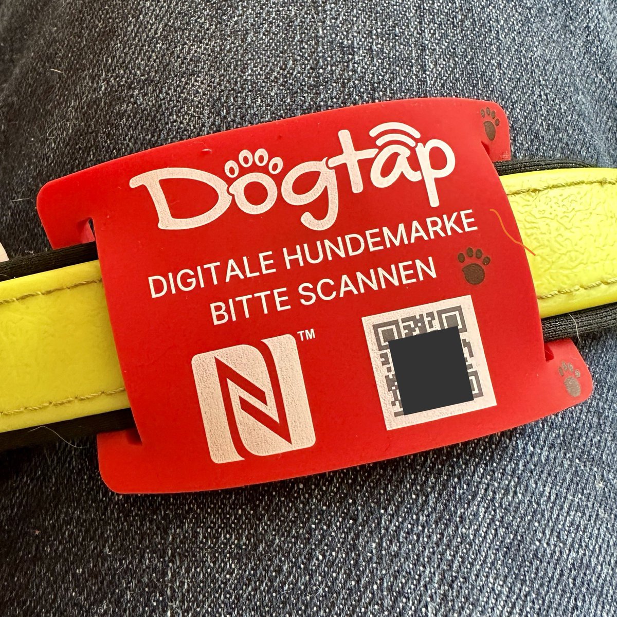metawops's tweet photo. Unser #Hund 🐶ist jetzt jedenfalls in der #Digitalisierung angekommen. 😊 #nfc #dogtap Vielleicht ja auch mal was für die @BundesstadtBonn als optionales Angebot?! 😉 #Bonn https://t.co/aovGHzDOTv
