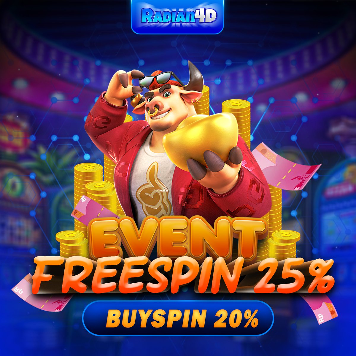 Radian4d_'s tweet photo. EXTRA BONUS FREESPIN SLOT 25%

☻ Bonus 25% FREESPIN
☻ Bonus 20% untuk fitur buy FREESPIN
#slotonline #pragmaticplay #radian4d https://t.co/Egx8Z6ZSb1