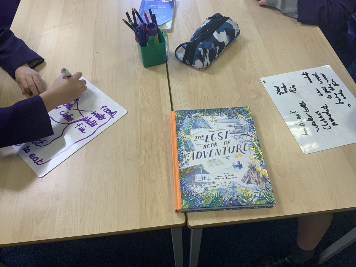 RunnymedeStEd's tweet photo. Year 5 have really enjoyed immersing themselves in our new book, The Lost Book of Adventure. We have been reading about various types of wildernesses and developing our knowledge of survival skills. ποΈποΈ πποΈ #LRQM #RunnymedeReading https://t.co/6zEv9AZG98