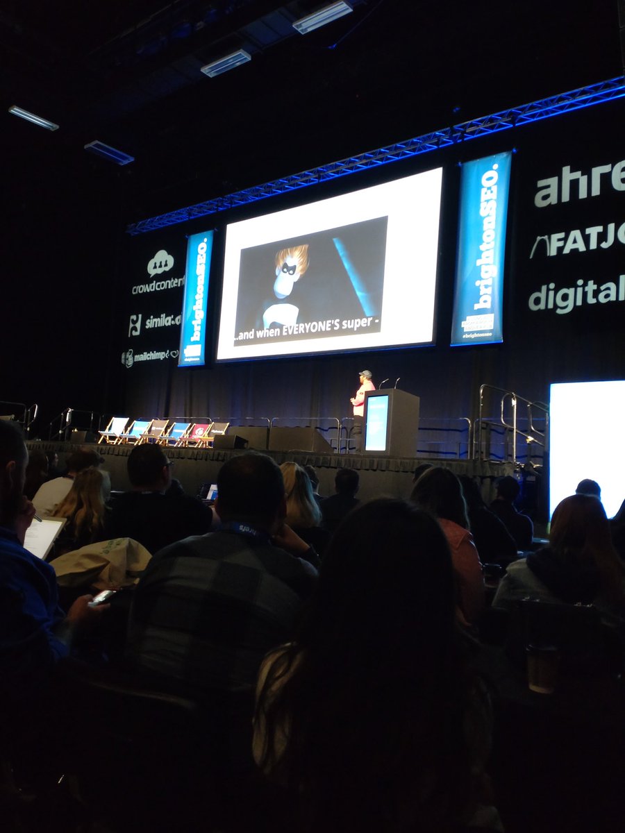 When <a href="/AshLiddell1250/">Ashley Liddell | Co-Founder @ Deviation</a> uses your 3 year olds favourite film in his SEO deck you have to take a pic! <a href="/brightonseo/">brightonSEO</a>