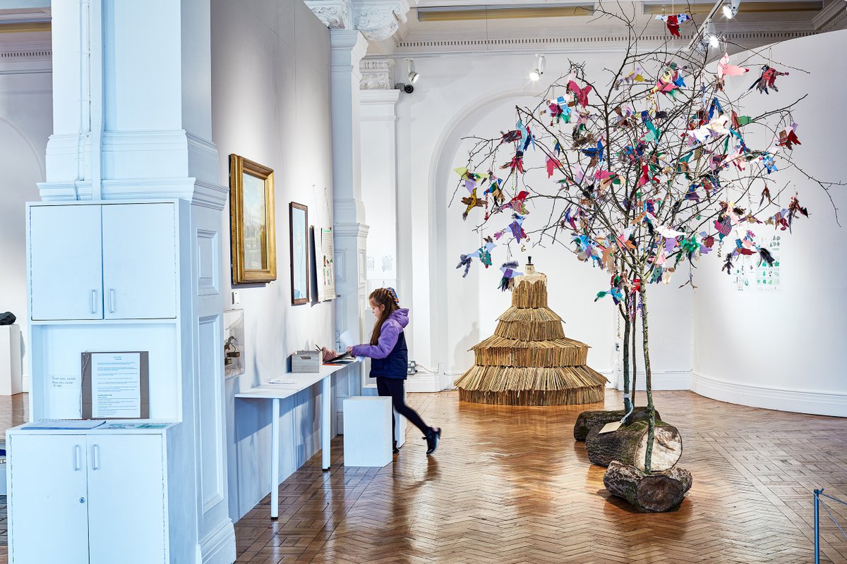 Latest Project for @BuryArtMuseum 'For Man is Coming Here' exhibition Collab with @maisysummer_ For the case study please email: hello@mrmideasstudio.com Photos by: Paul Moffat #exhibition #design #illustration #sculptures #art #gallery #museum #climate #impact #planet