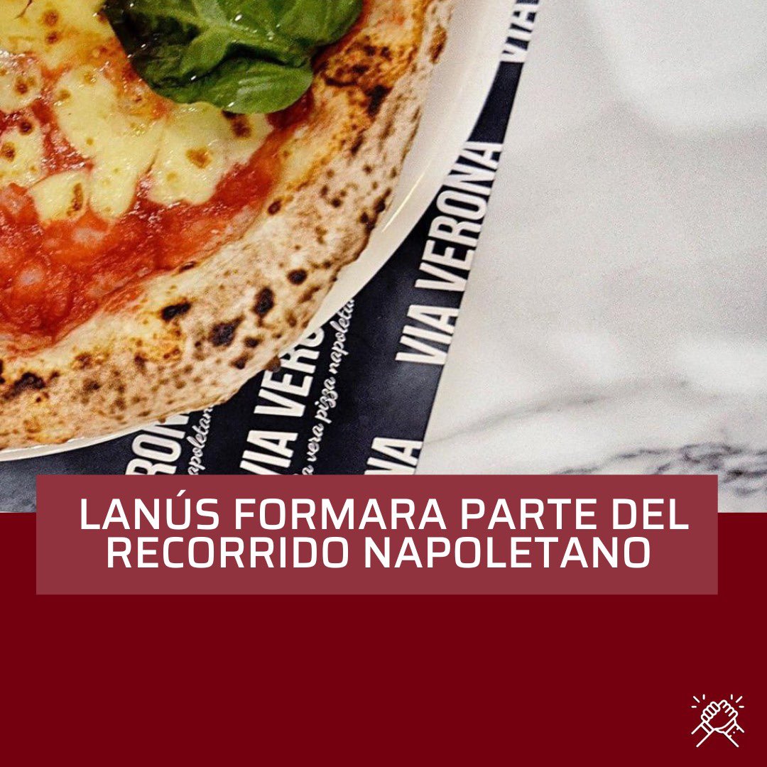MejorLanus's tweet photo. Lanús formara parte del Recorrido Napoletano 🍕

📆 Hasta el 23 de Abril de la mano de Stella Artois 🍻 llega el primer Recorrido Napoletano y la pizzería 🍽️, Via Verona, estará dentro del circuito. Contara con promociones exclusivas en su local ubicado en 📍O’Higgins y Margarita https://t.co/w1y0MyHjkX