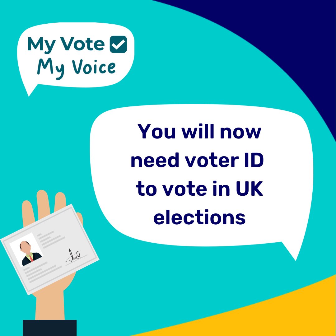 unitedresponse's tweet photo. You'll now need to show ID when voting in UK elections. 🗳 

If you don't have ID, you can register for a Voter Authority Certificate. 
 
#MyVoteMyVoice 1/2 ⬇️ https://t.co/659oPBvPCp