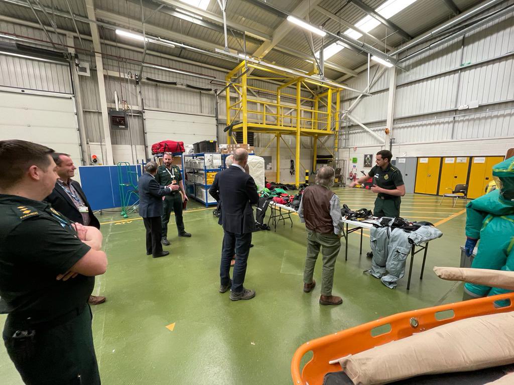 Yesterday we welcomed the @swasFT governors to Bristol for a tour of the HART base, as well as a show and tell of some of our kit and equipment. #UKHART