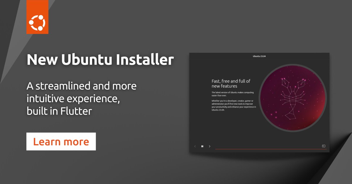 The new Ubuntu 23.04 installer sports a refreshed user interface with a modern yet familiar first-time user experience, and new enterprise management capabilities - making the Linux desktop accessible to all.

Read more:
ubuntu.com/blog/how-we-de…
#Ubuntu #Linux #LunarLobster