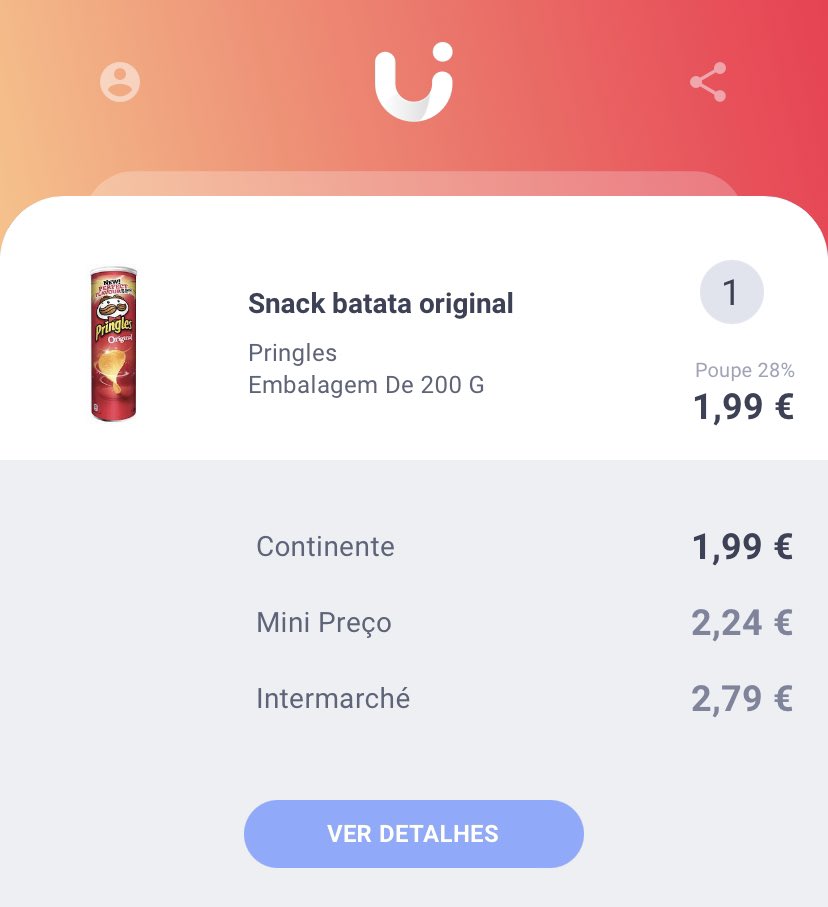 LisieApp's tweet image. Quanto mais comparo, mais ganho.
Nas Pringles a diferença é qs 1€

#poupar #precos #supermercados #inflacao #lisie #ganhar #gestao