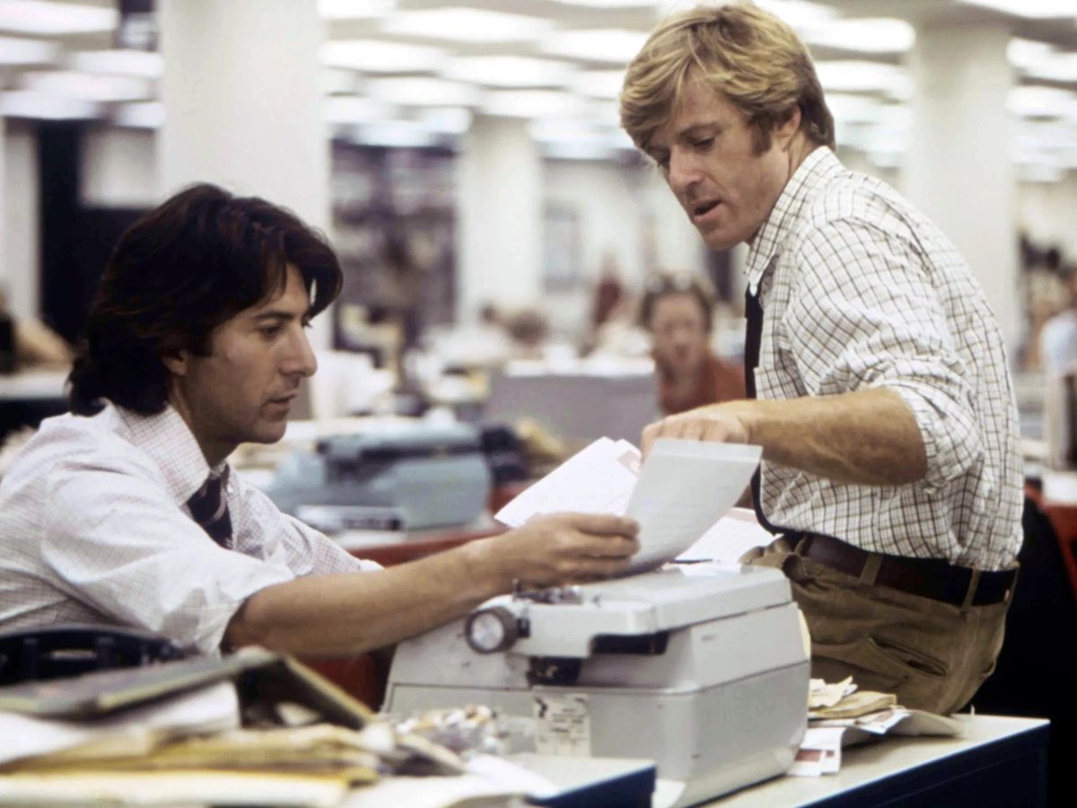 As <a href="/tcm/">TCM</a> presents the Oscar-winning #AllThePresidentsMen on Saturday, as part of the channel's celebration of the 100th anniversary of @wbpictures, our look at the Watergate-related journalism drama: rb.gy/856oa