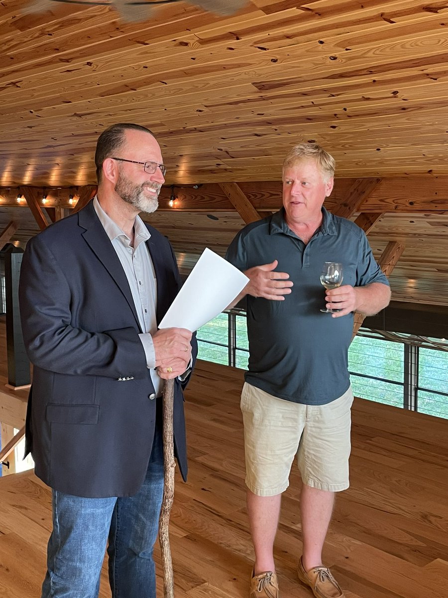 MikeAllersSr's tweet photo. Great Event at Woodbrook Farm Vineyard in Orange last night! Thank you to our host Kent Woods, the folks at Woodbrook & all of you who generously chose to come out on a hot, midweek evening to share ideas, concerns, and hopes of Making VA Great Again! #VA28 #MEGA #LETSFIXVA https://t.co/OX5CzJANQg
