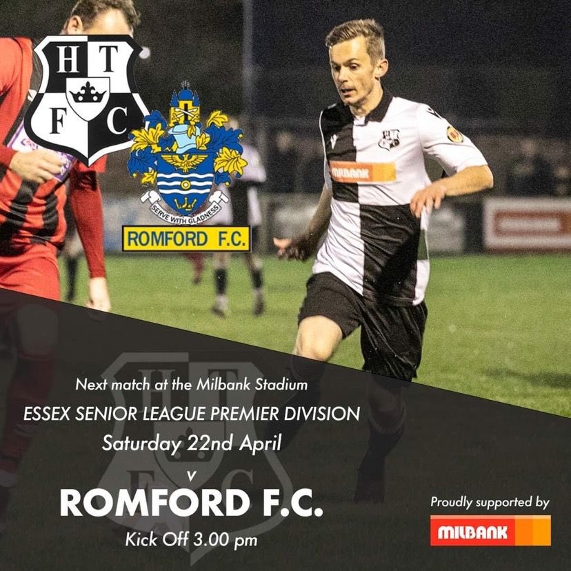 Halstead Town FC (@halsteadtownfc) on Twitter photo 𝗧𝗢𝗠𝗢𝗥𝗥𝗢𝗪
The Humbugs host <a href="/RomfordFC/">Romford FC</a> in our final game of the <a href="/EssexSenior/">Essex Senior League</a> season tomorrow. 3:00pm kick-off.
Admission is £7 adults, £3 concession and U14’s FREE.
It’s been a great first season back at step 5, come down and cheer on the boys!
#OneTeamOneTown⚫️⚪️ 𝗧𝗢𝗠𝗢𝗥𝗥𝗢𝗪
The Humbugs host <a href="/RomfordFC/">Romford FC</a> in our final game of the <a href="/EssexSenior/">Essex Senior League</a> season tomorrow. 3:00pm kick-off.
Admission is £7 adults, £3 concession and U14’s FREE.
It’s been a great first season back at step 5, come down and cheer on the boys!
#OneTeamOneTown⚫️⚪️