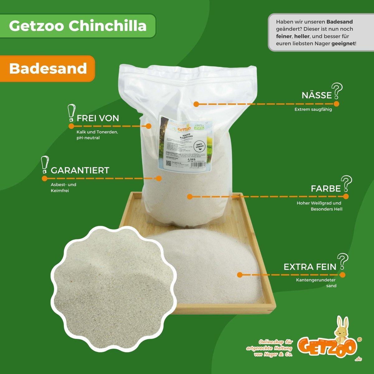 getzooshop's tweet photo. Hey liebe Hamsterfreunde! Habt ihr schon mitbekommen? Wir haben unseren Badesand geändert. Dieser ist nun noch feiner, heller, und besser für euren liebsten Nager geeignet!
#getzoo #getzooshop #artgerecht #pfoetchenliebe #fellnasenliebe #badesand #chinchillasand #sand #nagersand https://t.co/3U9VcMV1wZ