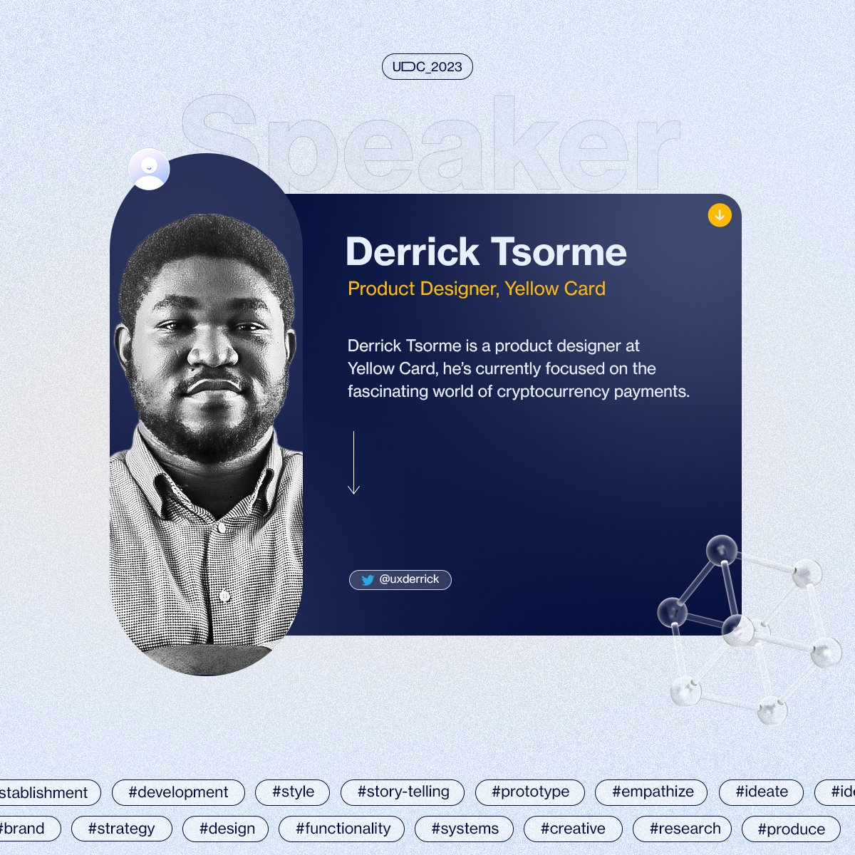 dennis_kanife's tweet photo. So earlier today, I decided to hop on the fun challenge by creating something nice for @untitledsgnrs conference. I randomly picked @uxderrick @BolanleBanwo and @stephanieorkuma for it. 
Let me know what you think about it.

#UDChallenge #UDC2023 https://t.co/rUh4sW2b7X