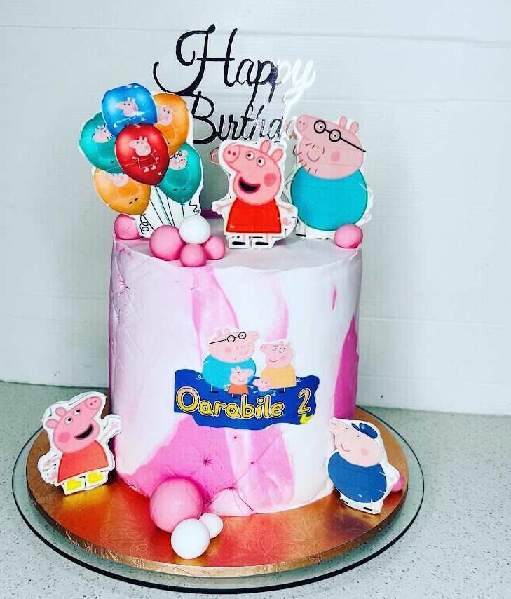 We baked the cutest Peppa Pig cake for Oarabile's birthday! 🎂🎉🎈🎁 #HappyBirthday #PeppaPigCake #VhuvhambadziDrive #Johannesburg #cakebaker #cakeboss #preroria #masterpiece #exquisite #supportlocalbusiness