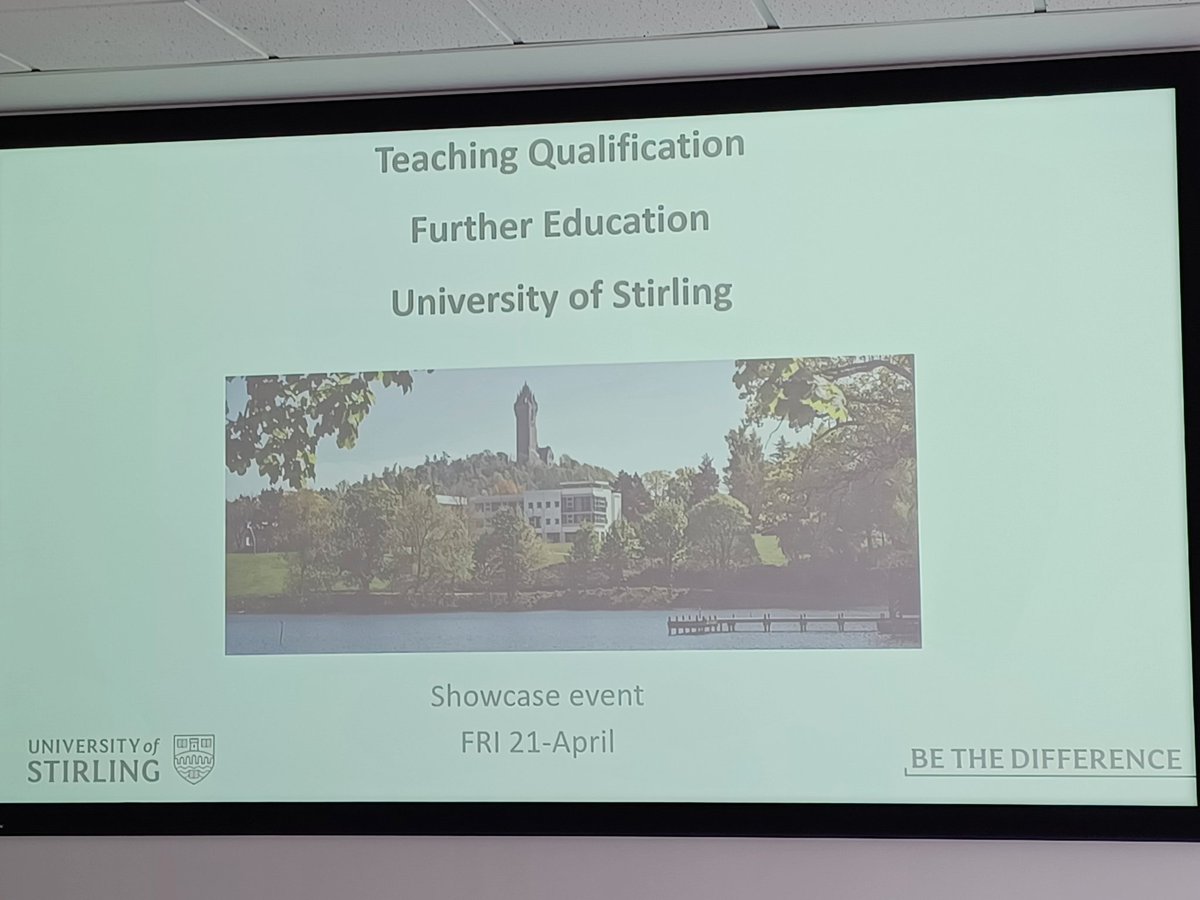 TQFE University of Stirling. Our Lead PEF Heather attended a showcase event today to review the programme starting in 2023. As PEF/CHEF role is education, we have the opportunity for collaborative post graduate learning to obtain a teaching qualification.