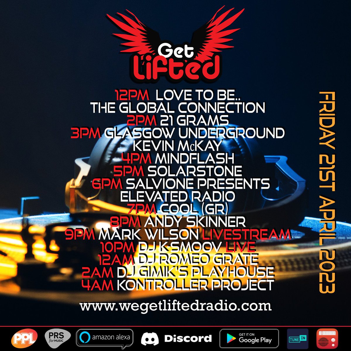 Tune into our Friday night on We Get Lifted Radio!
wegetliftedradio.com
mixcloud.com/live/wegetlift…

#housemusic #nowplaying #tunein #livestream #music #djlife #wegetliftedradio