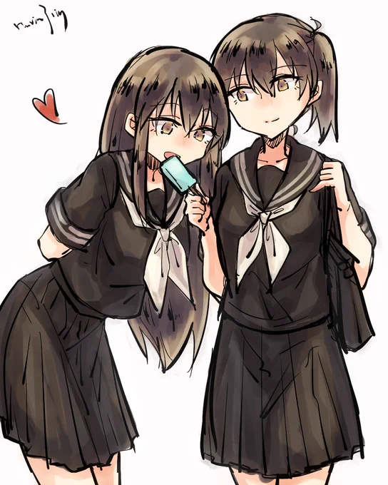 #食べてるところの絵を晒せ 一航戦のもぐもぐ 
