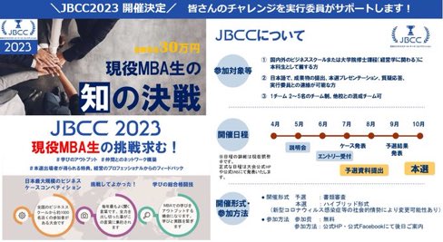 【公式】日本ビジネススクール・ケース・コンペティション(JBCC) tweet media